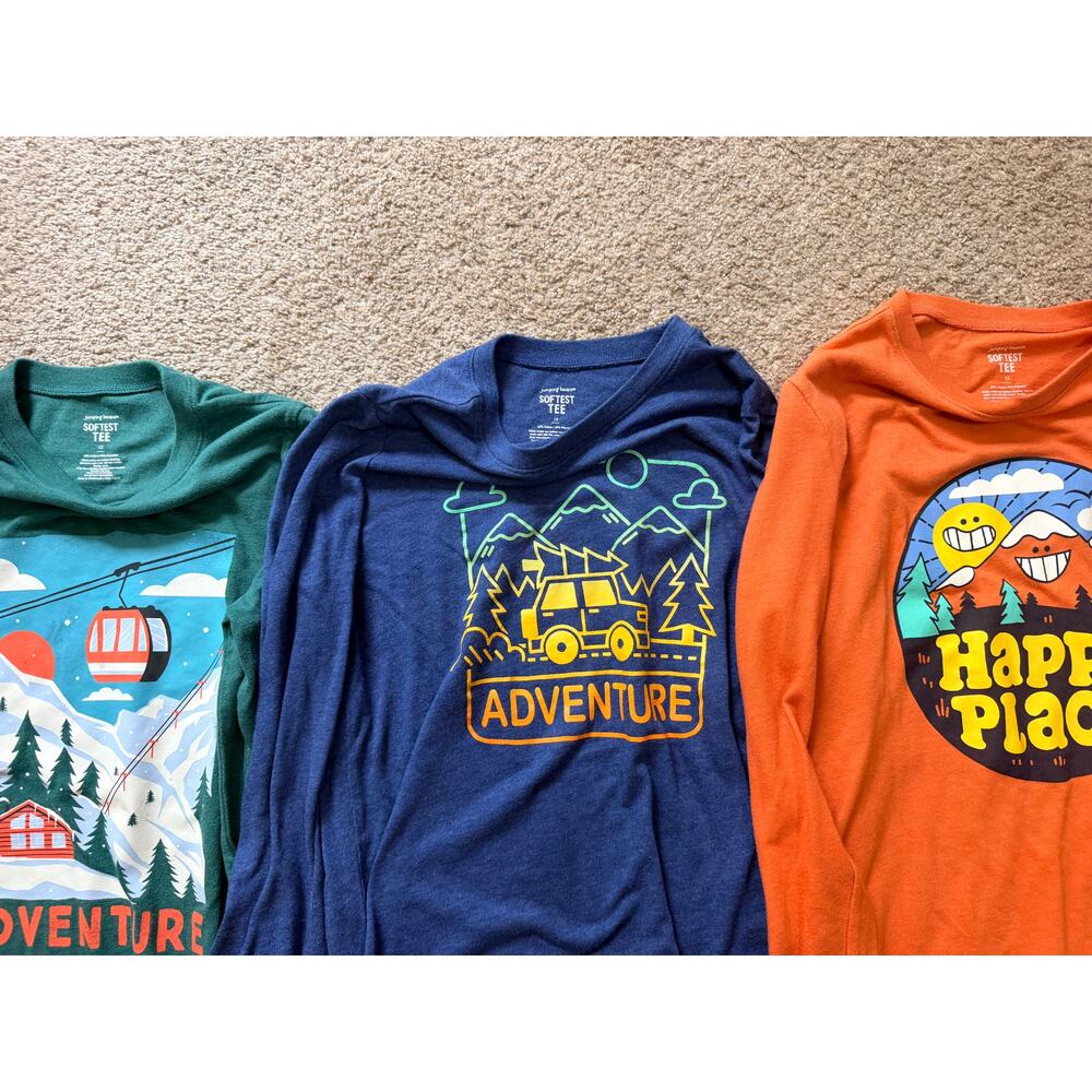 Assorted Jumping Beans Boys Size 12 Long Sleeve Shirt Lot - Picture 5 of 5